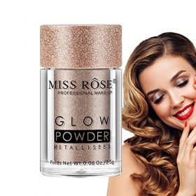 Povanjer - Fard à paupières en poudre libre - fard à paupières - Lumière polarisée - Non tachée - Imperméable - Hautement pig