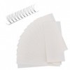 NICENEEDED 20 feuille de Ruban Adhésif en Papier pour Faux Cils, Support de Ruban Adhésif Double Face pour Éventail de Cils, 