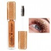 Mascara Pailleté Cils Paillettes Cils imperméable Longue durée 0,21 oz, Cadeaux maquillage pour anniversaire anniversaire Sai