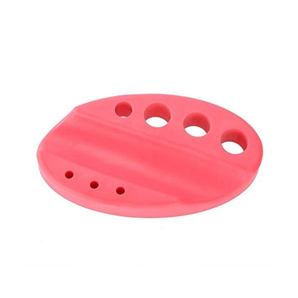 Porte-gobelet, 4Colors Ovale En Silicone Tatouage Maquillage Permanent Microblading Pigment Cup Cap Stand Porte-Encre rose 