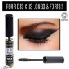 Sérum de croissance - Huile de Ricin Cils Mascara certifiée Biologique - 100% Pure - 1ère Pression à Froid - 10 ml - Stimule 