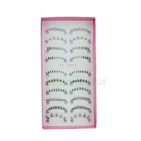 LUVODI Sous Cils 10 Paires Inférieure de Faux Cils Naturel Fait à la Main Réutilisable Extension de Cils pour le Bas de loei