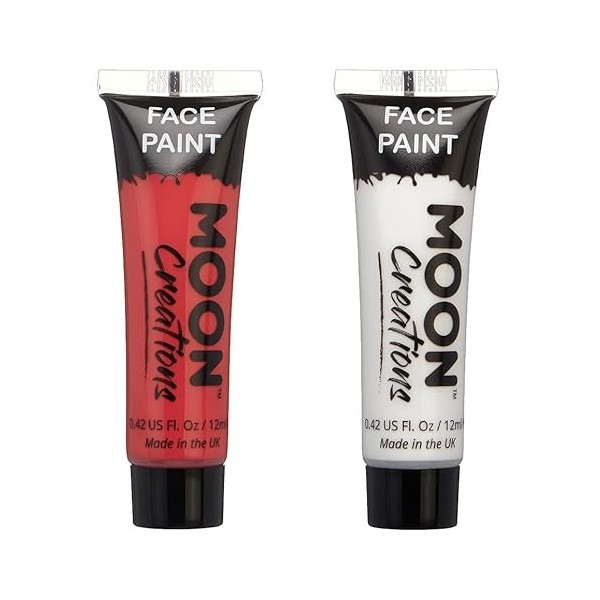 Moon Creations Tubes de peinture pour le visage et le corps | Peinture prête à lemploi | Sans cruauté | pour enfants, adulte