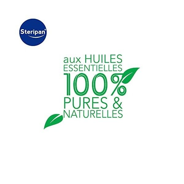 Steripan - Spray Purifiant - Purifie lAir - Neutralise les Odeurs - Aux Huiles Essentielles 100% Pures et Naturelles - Sente