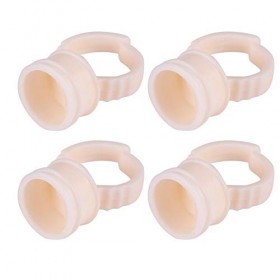 Paquet de 100 Gobelets Dencre de Tatouage, Anneau de Microblading, Outils de Gobelets de Colle pour Support de Pigments, Out