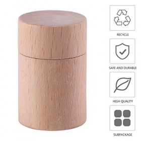 MILISTEN Tubes de Baume à Lèvres en Bambou Naturel Vides Rechargeables Bricolage Porte-Tube de Rouge à Lèvres Contenant pour ...