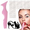 Pochoir Eyeliner 1PCS Yeux Réutilisable Silicone Eyeliner Stencils Pochoir Avec Carte De Chat Et Autocollant Pour Le Maquilla