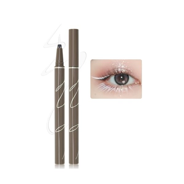 Erinde Brown Liquid Eyeliner – High Precision, Liquid Braun Ink Eyeliner Pen Professional Waterproof Eyeliner Pen Longue duré