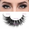 Simsky 7 Paires de Demi Faux Cils, Faux Cils 3D Volume Russe Cils Doux, Faux Cils Naturels Oeil de Chat, Faux Cils Volume Rus