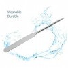 Spatule de Beauté, Spatule de Fond de Teint Liquide, Tige Dagitation de Maquillage Ergonomique en Acier Inoxydable pour Nail