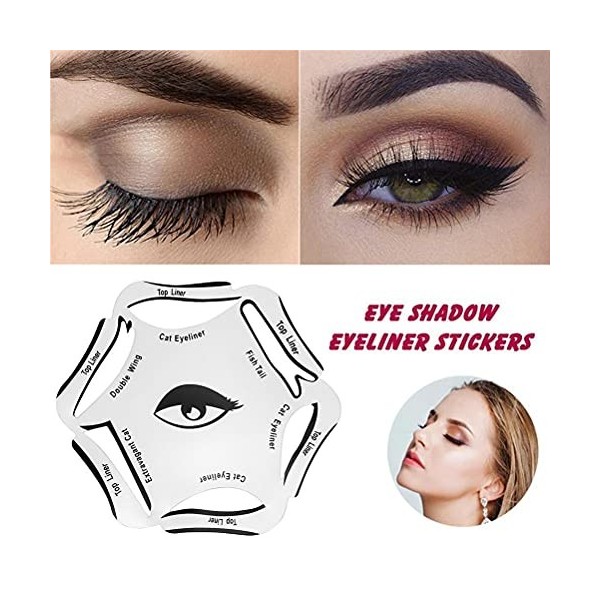 2 Pcs Eyeliner Pochoirs Outil Eyeliner Gabarit