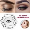 2 Pcs Eyeliner Pochoirs Outil Eyeliner Gabarit