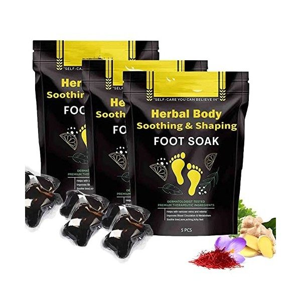 Yuvdargh Détoxification à Base de Plantes et façonnant des Perles de trempage de Pied, Slimwe Detox Foot Foak,Body Detox Foot