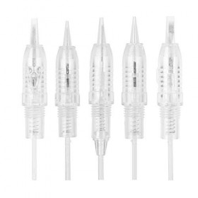 5pcs aiguille de tatouage de sourcil, goupilles de tatouage jetables de microblading électrique rotatoire de cartouche, eyeli