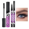 Mascara Eyeliner Femme, 2 Pièces/Ensemble De Mascara Eye-Liner, Ensemble De Mascara Eye-Liner Imperméable, Stylo De Maquillag