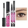 Mascara Eyeliner Femme, 2 Pièces/Ensemble De Mascara Eye-Liner, Ensemble De Mascara Eye-Liner Imperméable, Stylo De Maquillag...