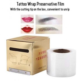 Film conservateur de tatouage, Fournitures maquillage tatouage sourcil enveloppe en plastique tatouage sourcil pour lèvre et 