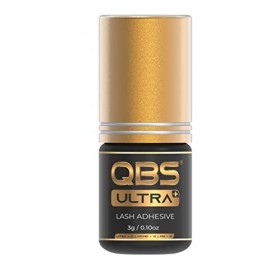 qbs EXTENSION DE CILS COLLE ULTRA PLUS - adhésif fort pour semi permanent Extensions de cils - Noir, 3 g