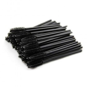 50 Pcs Mascara Wands Jetable Cils Brosse, Extensions Brosse, Brosses Micro pour Cils Et Sourcils Faux Cils - Soft Bendable Br