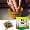 KISSION Poudre de Bain de Pieds Traditionnelle Chinoise pour les Pieds Moites, odeur de pied dathlète/pied, Favoriser la Cir