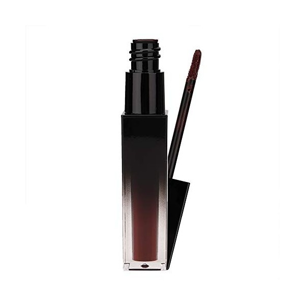 Feya Gloss à lèvres mat longue durée Rouge à lèvres liquide hydratant Série Marron foncé 5,7 ml 15 