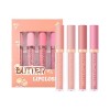 en Rose Maquillage 4 pièces rouge à lèvres Mattes rouge à lèvres liquide Lipgloss Set pour femmes Labiales Mates 24 Horas Ori