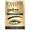 Eveline Cosmetics Pomade à sourcils Pomade imperméable pour les sourcils, 4G, brun foncé