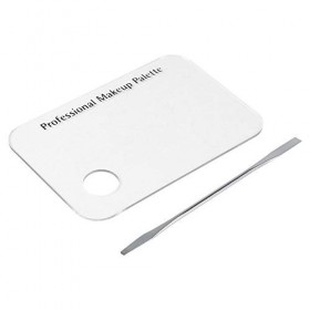 Palette Acrylique Transparente,Palette de Mélange Cosmétique Dart Dongle 2pcs de Rectangulaire et Ensemble Doutils de Spat