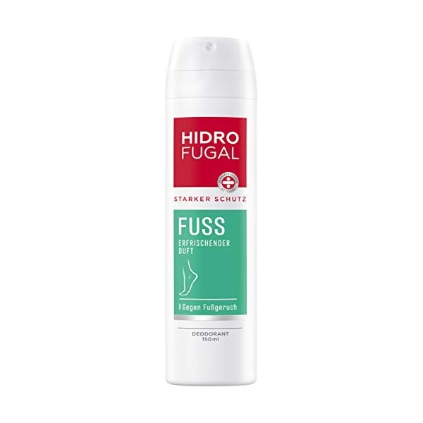 Hidrofugal Spray pour pieds 150 ml , protection fiable contre la transpiration des pieds et les odeurs de pied, déodorant po