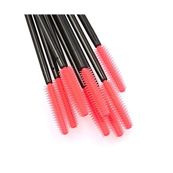 Hilai 50pcs jetables cils Mascara brosses applicateurs de maquillage kit de brosse pour cils Mascara Maquillage applicateurs 