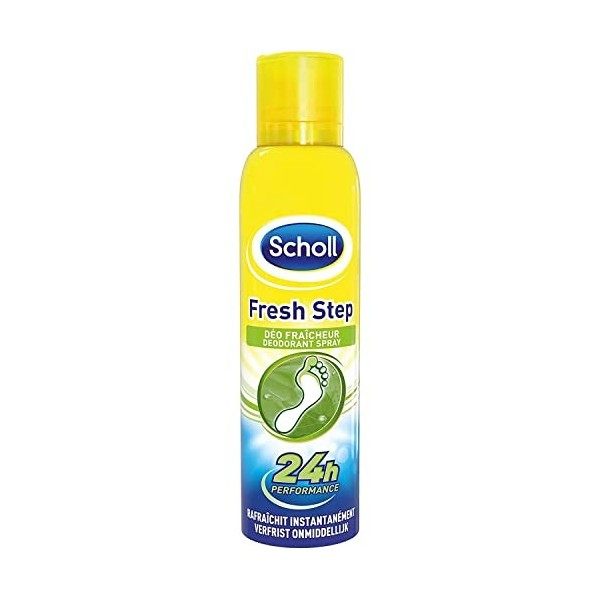 SCHOLL Lot de 6 Flacons de 150 ml Spray Fraîcheur Fresh Step