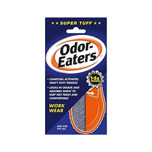 Odor-Eaters Supertuff Lot de 6 semelles anti-odeurs pour vêtements de travail