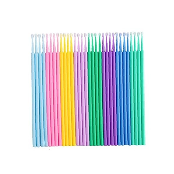 100pcs / Cils Micro Applicateurs Brosses En Retrait De Brosse Micro De Cylolat Pour Outils Dextension De Cils