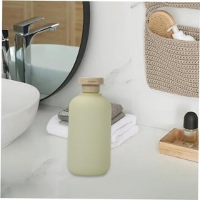 Récipient de stockage cosmétique - Bouteille verte de 300 ml pour le maquillage pour la lotion nettoyante pour le corps