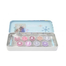 Lip Smacker Frozen Lip & Face Color Tin, Coffret Cadeau de Maquillage pour Lèvres et Visage Coloré Sans Danger, avec Brillant