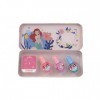 Lip Smacker Disney Princess Nail Polish Tin Set, Coffret Cadeau de Vernis pour Enfants Comprenant 3 Couleurs de Vernis à Ongl