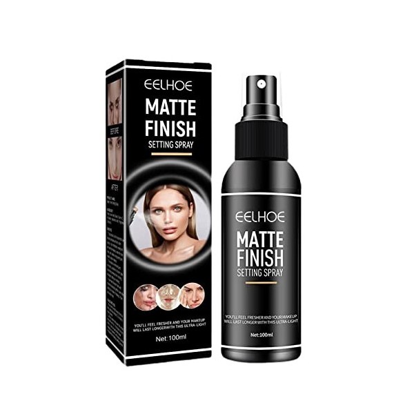 Professional Makeup Spray Fixateur, Tenue Longue Durée, Fini Mat, 100 L