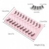 AWAVM Demi Faux Cils 3D Faux Cils Naturel Court 10 Paires Cat Eye Half Lashes Reutilisable Corner Eyelashes Doux Faits à la m