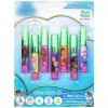 Townley Girl La Petite Sirène de Disney Super Sparkly Lot de 7 brillants à lèvres à base de plantes pour filles, enfants, rel