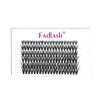 Cils Cluster FADLASH DIY 40 Root Extension Cils Individuels Volume Russe Cluster Faux Cils Individuelle Noir Mat Bouquet Cils