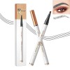 Crayon Sourcil Probuk Microblading Sourcil, Stylo à Sourcils Microblading avec 4 Points Liquide Imperméable, Crayon Tatouage 