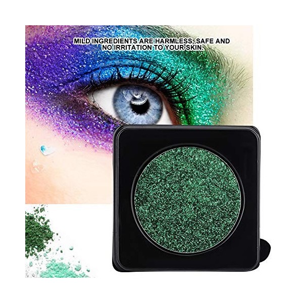 Fard à paupières Vert en poudre, fard à paupières unicolore paillettes yeux Pigment fard à paupières poudre maquillage maquil