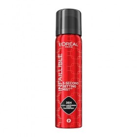 LOréal Paris - Spray Fixateur de Maquillage Infaillible - Résistant à lEau - Tenue Jusquà 36h - 75 ml