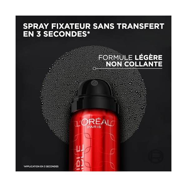 LOréal Paris - Spray Fixateur de Maquillage Infaillible - Résistant à lEau - Tenue Jusquà 36h - 75 ml