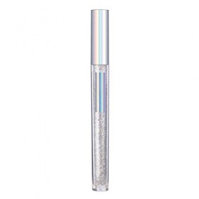 1pc Diamond Mascara Glitter Mascara imperméable Silver Glitter rapide Secque longue durée pour la fête Curling épais cils bri