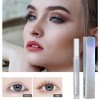 1pc Diamond Mascara Glitter Mascara imperméable Silver Glitter rapide Secque longue durée pour la fête Curling épais cils bri