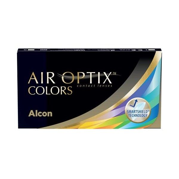 Air Optix Colors Lentilles Mensuelles, Couleur Amethyst, 2 Unités, Rayon Bc 8.6 Mm, Dia 14.2 Mm, 0.00 Diopt, sans correctio