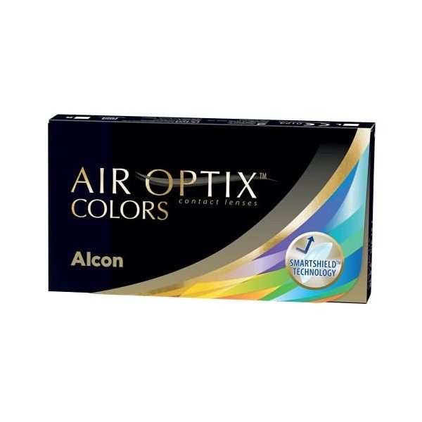 Air Optix Colors Lentilles Mensuelles, Couleur Amethyst, 2 Unités, Rayon Bc 8.6 Mm, Dia 14.2 Mm, 0.00 Diopt, sans correctio