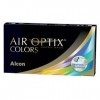 Air Optix Colors Lentilles Mensuelles, Couleur Amethyst, 2 Unités, Rayon Bc 8.6 Mm, Dia 14.2 Mm, 0.00 Diopt, sans correctio