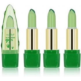 Rouge à lèvres Aloe Vera, 1/3PCS Magie Changement de Couleur Rouge à Lèvres, Brillant à Lèvres Baume à Lèvres Hydratant, Roug